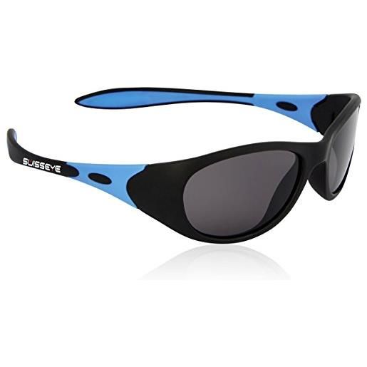 Swiss Eye, occhiali sportivi per bambini toddler, nero (black matt/blue)