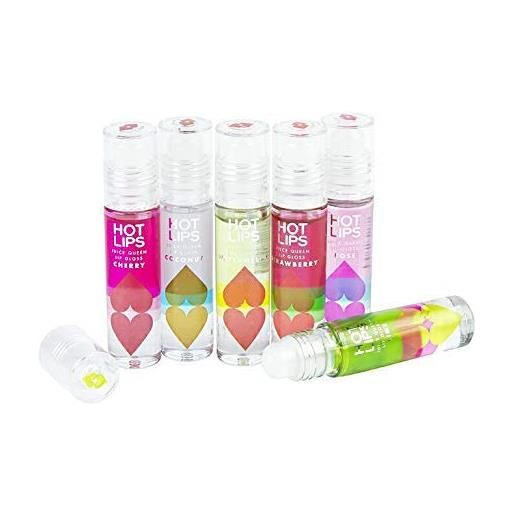 Creip hot lips kissing fruit flavoured lip gloss six flavours 6 pieces