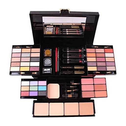 PhantomSky 39 colori ombretto tavolozza trucco regalo set kit cosmetico combinazione con rossetto, blush e correttore #1 - perfetto per uso professionale e quotidiano