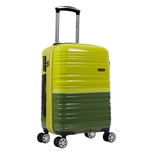 Rockland melbourne 20 expandable abs carry on, trolley adulti, 2tonegreen (verde) - f145-2tonegreen
