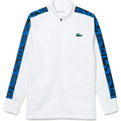 Lacoste felpa Lacoste sport con zip bianca