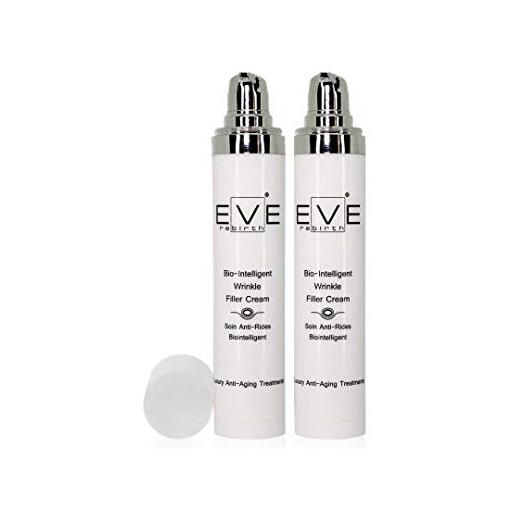 Eve Rebirth eve24 crema viso antirughe con peptidi biointelligente e acido ialuronico disidratato, kit da due pezzi