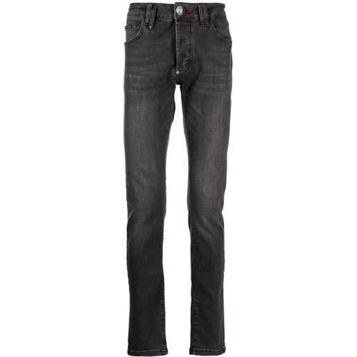 Philipp Plein jeans dritti - grigio