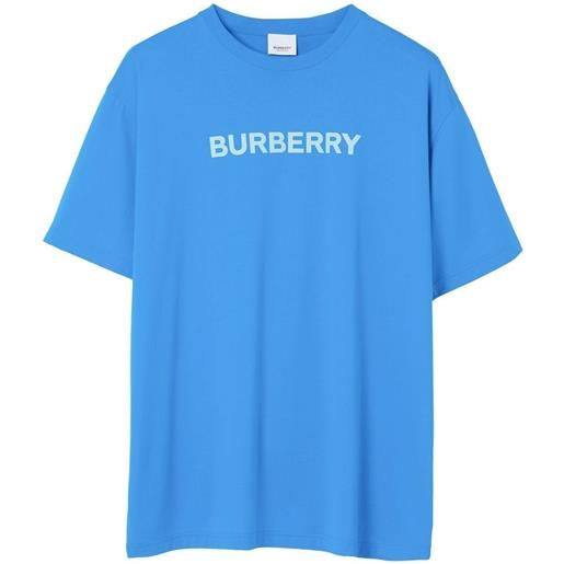 Burberry t-shirt con stampa - blu
