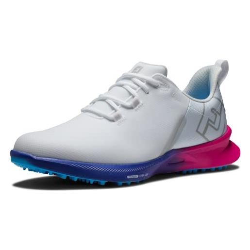 FootJoy fj fuel sport, scarpe da golf uomo, bianco, rosa, blu, 40.5 eu