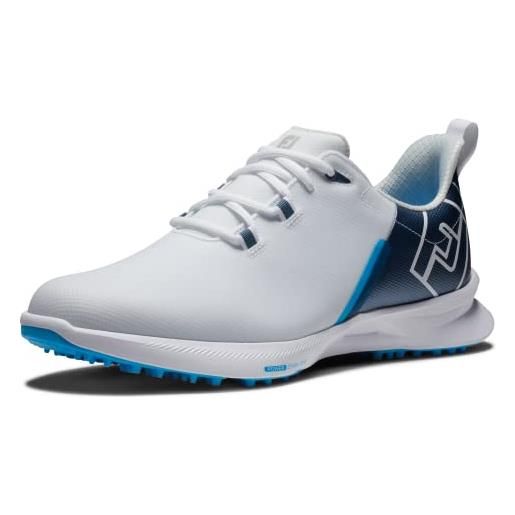 FootJoy fj fuel sport, scarpe da golf uomo, bianco blu navy, 42 eu