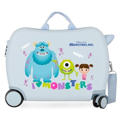 Disney boo!, bagagli per bambini, unisex monsters, 50x38x20 cms