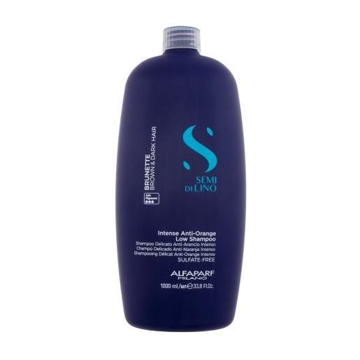 ALFAPARF MILANO semi di lino anti-orange low shampoo 1000 ml shampoo neutralizzante per capelli castani per donna
