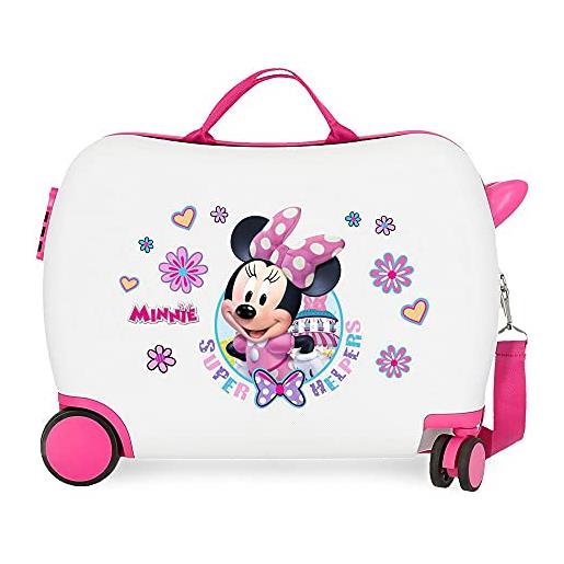 Disney super helpers, bagaglio per bambine e ragazze, bianco (white), 50 cm