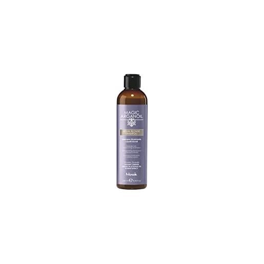 Nook magic argan oil ritual blonde shampoo 250ml | shampoo illuminante ideale per capelli biondi