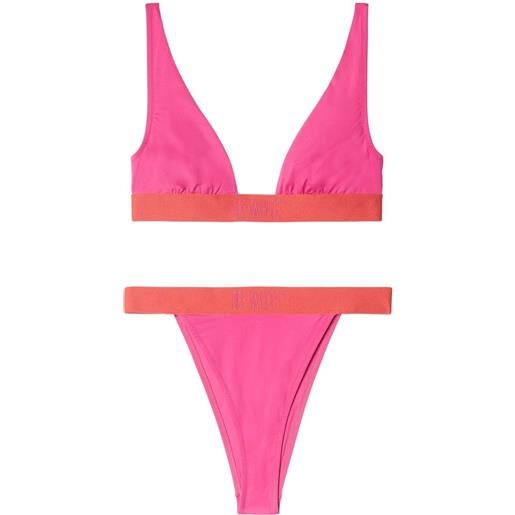 Off-White set bikini bicolore condenced - rosa