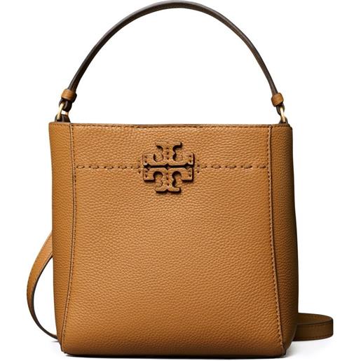 Tory Burch borsa a secchiello mc. Graw piccola - toni neutri