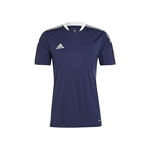 adidas gm7585 tiro21 tr jsy t-shirt uomo team navy blue s