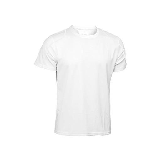 Asioka - modello: 75/09n - maglietta a maniche corte, unisex per bambini, 75/09n blanco/blanco 8-10, bianco, 3xs (8-10)