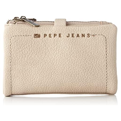 Pepe Jeans diane portafoglio con porta carte di credito beige 14,5 x 9 x 2 cm finta pelle, beige, cartera con tarjetero, portafoglio con porta carte di credito