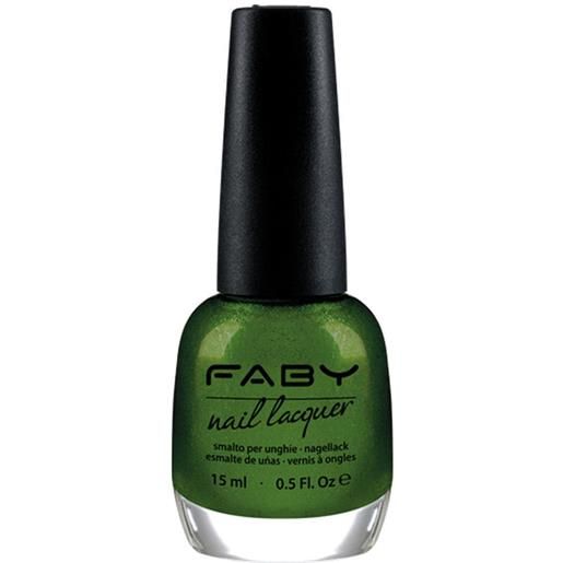 FABY nail lacquer smalto glittering chlorophyll