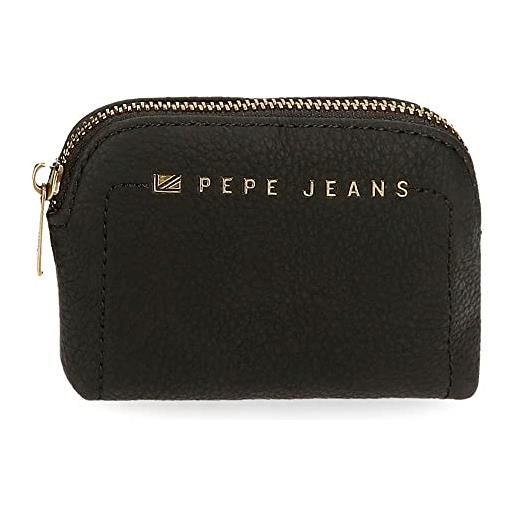 Pepe Jeans borsa Pepe Jeans diane nera 12x8x2 cm pelle sintetica