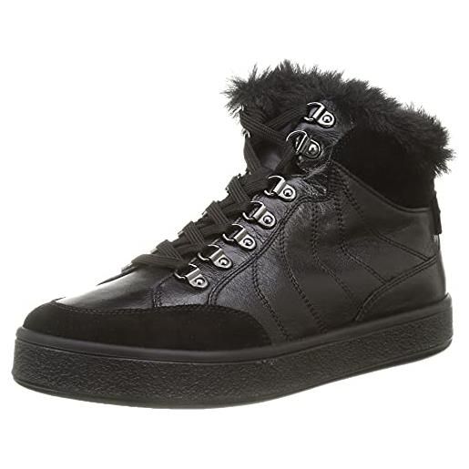 Geox d leelu' a, sneakers donna, nero (black c9999), 38 eu