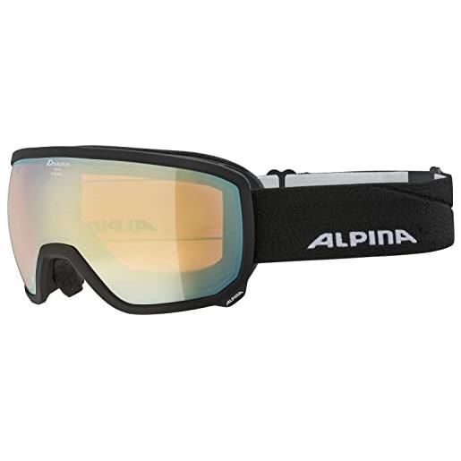 ALPINA scarabeo hm, occhiali da sci women's, white, one size