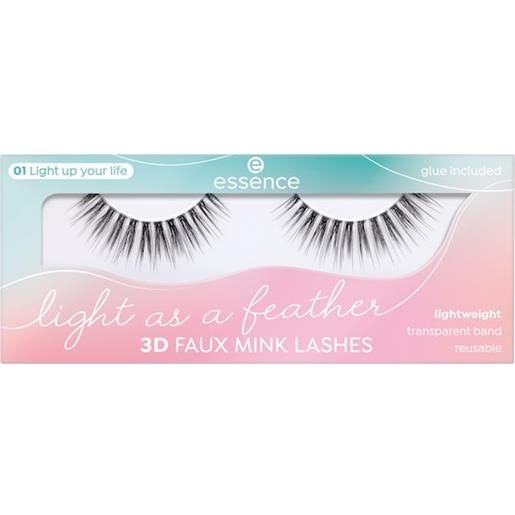 Essence occhi ciglia light as a feather 3d faux mink lashes 01 light up your life