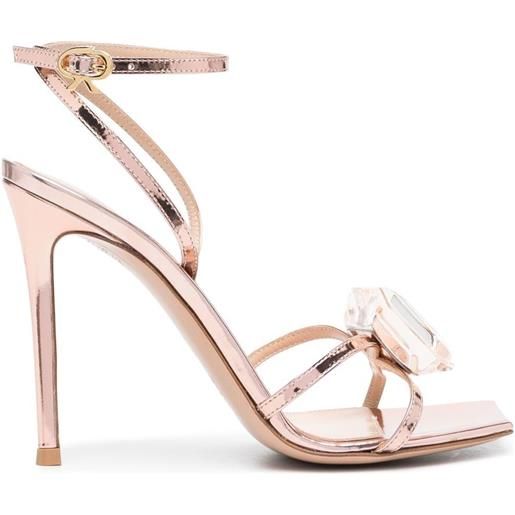Gianvito Rossi sandali con decorazione di cristalli 110mm - rosa
