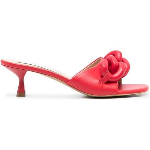 Stella McCartney sandali con dettaglio a catena 60mm - rosso