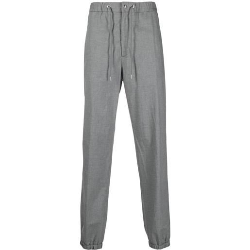 Moncler pantaloni sportivi con logo - grigio