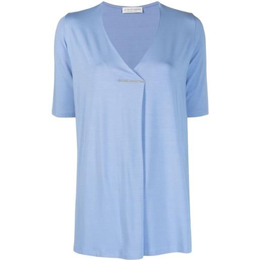 Le Tricot Perugia t-shirt con maniche corte - blu