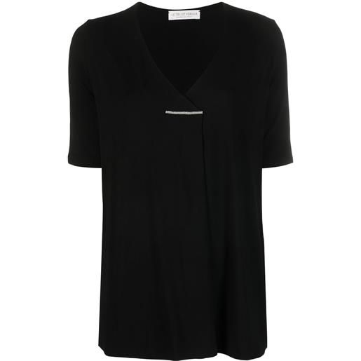 Le Tricot Perugia t-shirt taglio comodo - nero