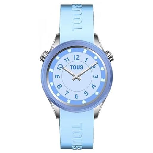 TOUS reloj mini self time 200358052 silicona azul