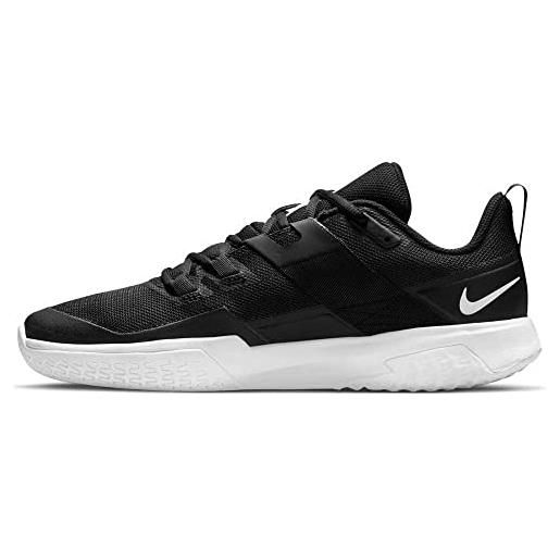Nike Nikecourt vapor lite, men's hard court tennis shoes uomo, black/white, 37.5 eu