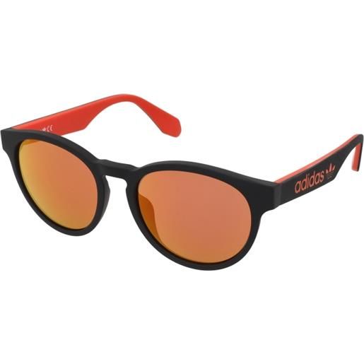 Adidas or0025 02u | occhiali da sole sportivi | unisex | plastica | tondi | nero | adrialenti