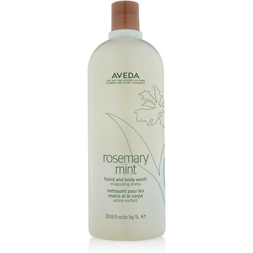 Aveda rosemary mint hand & body wash 1000ml - detergente mani e corpo aroma fresco rosmarino e menta