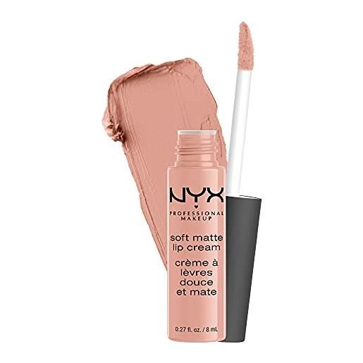 Nyx professional makeup soft matte lip cream, finish matte e cremoso, colore extra-pigmentato, long lasting, tonalità: cairo
