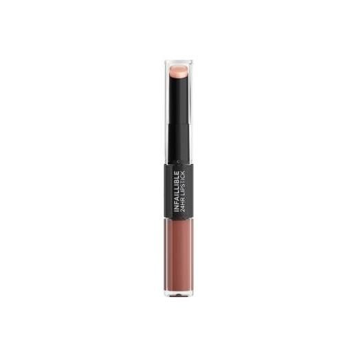 L'Oréal Paris infaillible 24h lipstick rossetto bifasico a lunga durata 5 ml tonalità 101 everlasting parisian