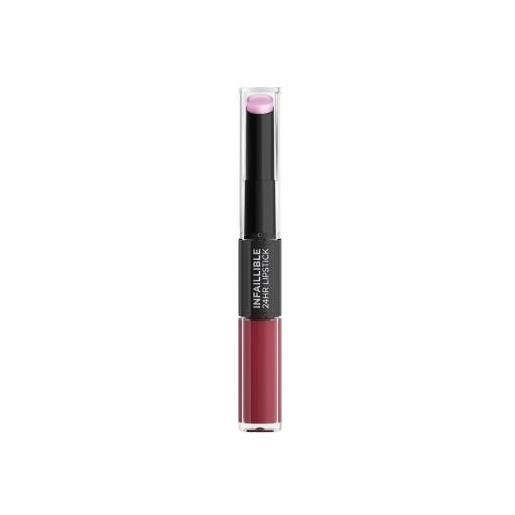 L'Oréal Paris infaillible 24h lipstick rossetto bifasico a lunga durata 5 ml tonalità 302 rose eternite