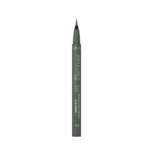 L'Oréal Paris infaillible grip 36h micro-fine brush eye liner eyeliner ultrasottile a lunga durata 0.4 g tonalità 05 sage green
