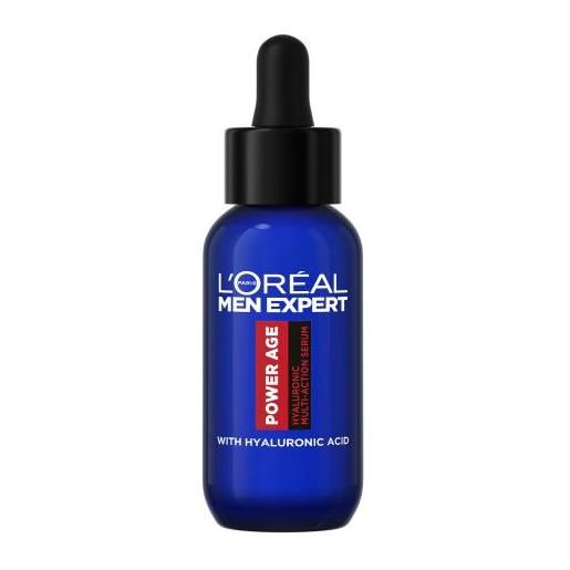 L'Oréal Paris men expert power age hyaluronic multi-action serum siero multifunzionale con acido ialuronico 30 ml per uomo