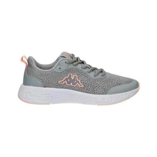 Kappa berkat wo, scarpe da ginnastica basse donna, nero rosa, 41 eu