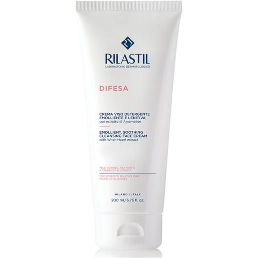 Rilastil difesa - crema viso detergente emolliente e lenitiva, 200ml