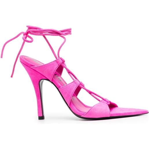 The Attico sandali a punta aperta - rosa