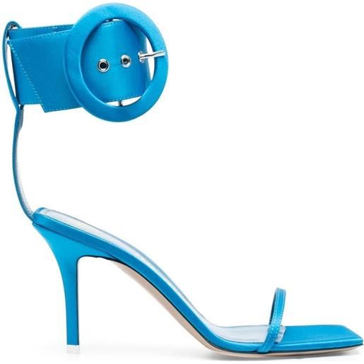 The Attico sandali a punta aperta con fibbia - blu