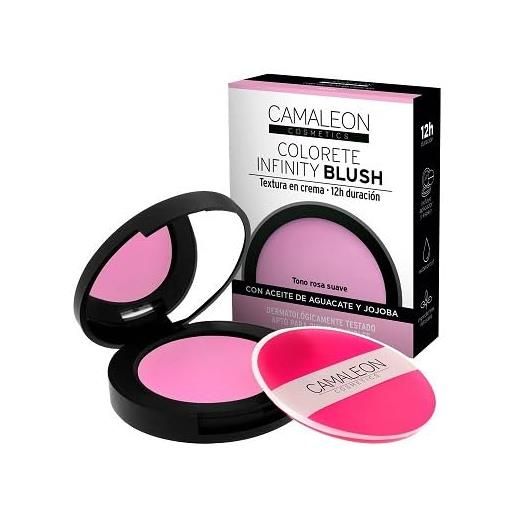 Camaleon cosmetics - infinity blush 12 ore - tonalità rosa - lunga tenuta - texture cremosa - vegano