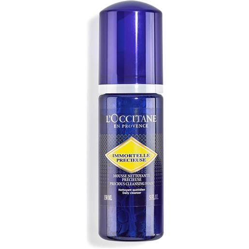 L'occitane En Provence immortelle precieuse mousse nettoyante 150 ml mousse detergente per il viso dispenser tutti i tipi di pelle