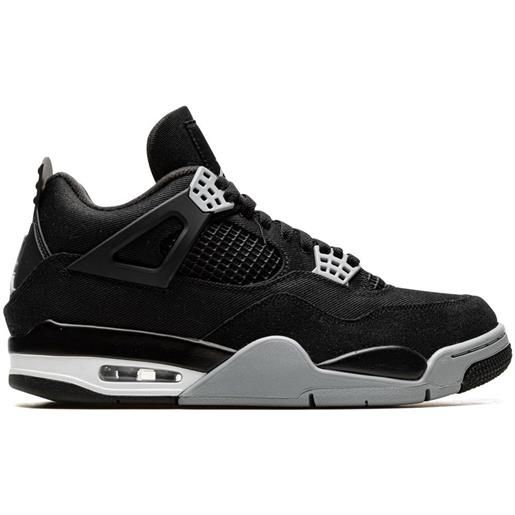 Jordan sneakers air Jordan 4 black canvas - nero