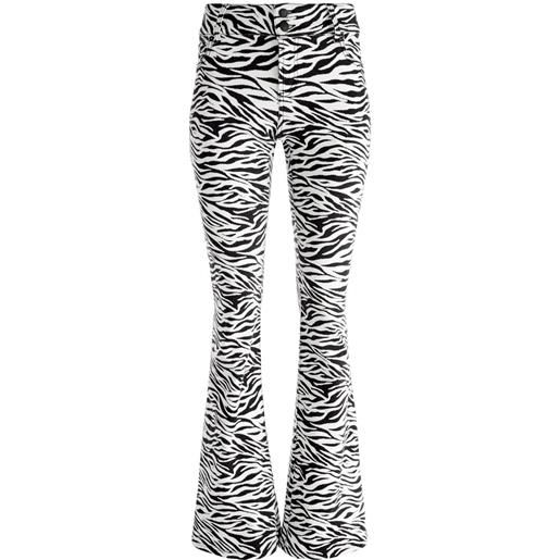 alice + olivia jeans svasati stacey zebrati - nero