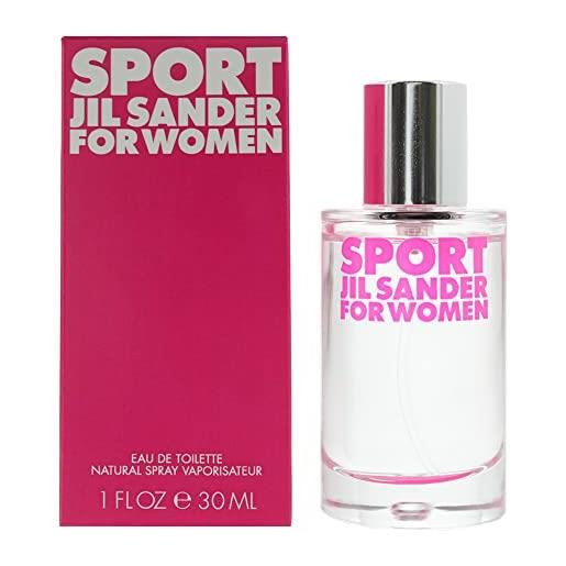 Jil Sander sport for women eau de toilette, donna, 30 ml