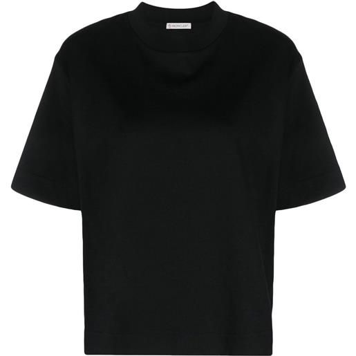 Moncler t-shirt girocollo a righe - nero