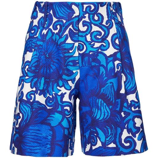 La DoubleJ shorts anemone con motivo chevron - blu