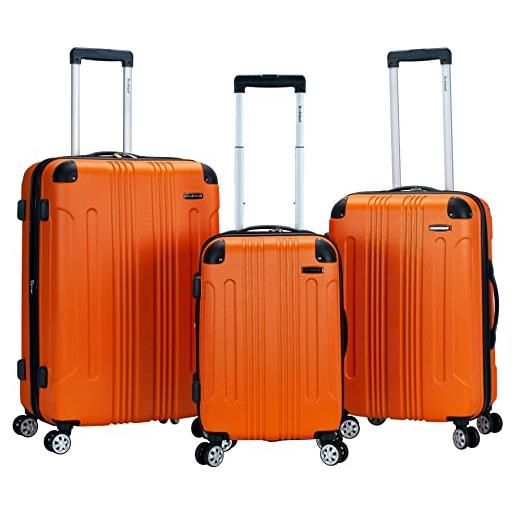 Rockland london hardside spinner wheel bagagli, arancione, taglia unica, london hardside spinner wheel bagagli